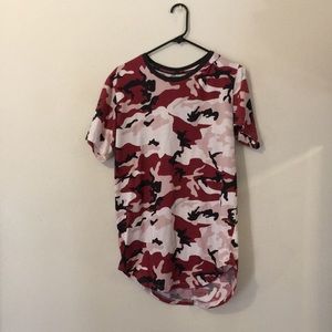 Pac Sun Red Camo T-shirt